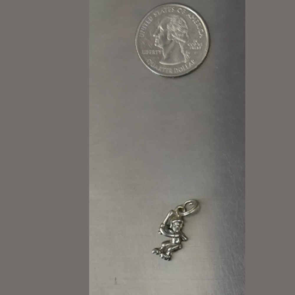 Lil Baseball Player Sterling Charm - Picture 4 of 6